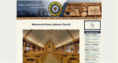 Desktop Screenshot of peacelutherangreatfalls.org