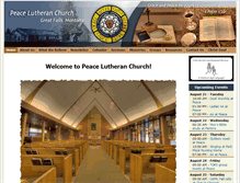 Tablet Screenshot of peacelutherangreatfalls.org